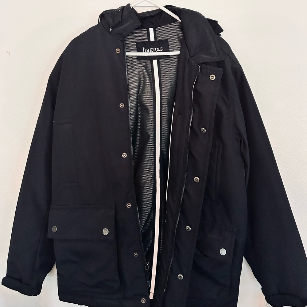 Black Parka Jacket-Waterproof